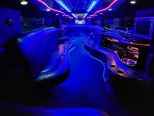 Interior of Hummer Limo